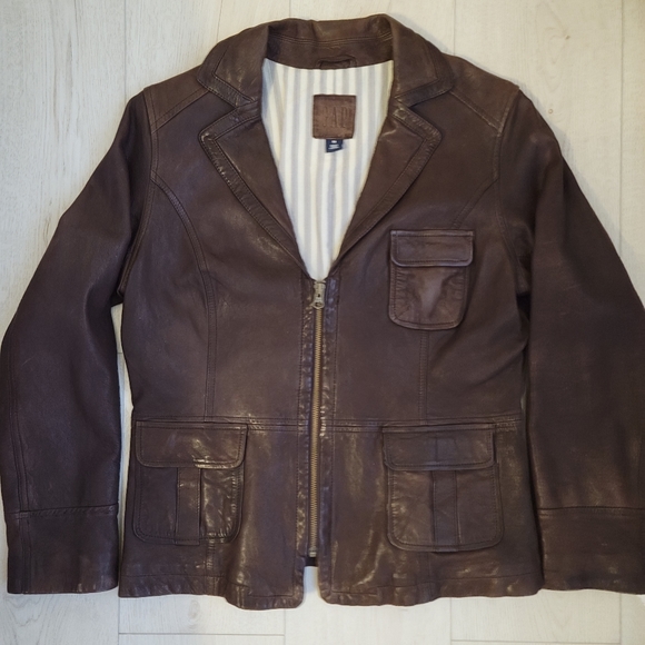 Gap genuine leather jacket - Picture 3 of 8
